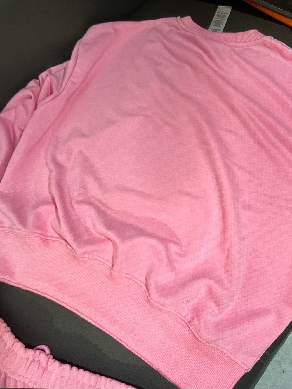 ALO Yoga Pink Cropped Sweatshirt & Drawstring Shorts Set Size M - Picture 5 of 11